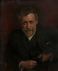 Porträtt av professor Edmund von Hellmer