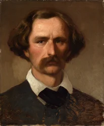 Porträtt av målaren Carl Friedrich Lessing