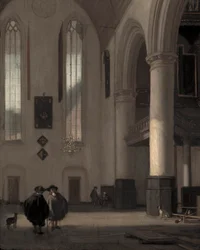 Interiör från en protestantisk kyrka