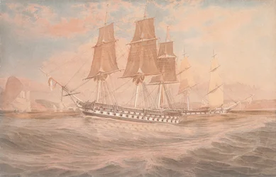 HMS Ganges och Thetis utanför Rio de Janeiro