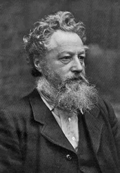 William Morris, engelsk konstnär, författare, socialistisk aktivist och pionjär inom ekosocialismen, 1911.