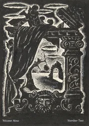 Untitled (Design för tidningsomslag: Ornamental motiv)