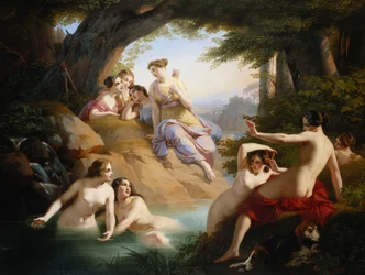 Diana och badande nymfer, 1846