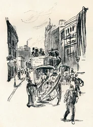 Från en kritteckning av Emil Orlik, c1900