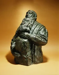 Rodin ser tillbaka; Rodin lutar sig tillbaka, 1909