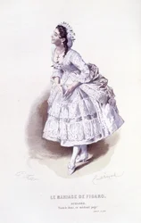 Komplett verk av Beaumarchais (1732-1799) av Edouard Fournier, Ed. Laplace, Sanchez et Cie, Paris 1876 (gravyr)