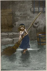 Cosette, illustration ur ”Les Misérables” av Victor Hugo