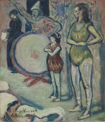 "Saltimbanques" av Emile Bernard, 1887