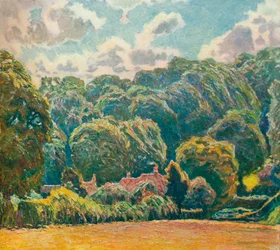 A Wooded Hillside, Upton Grey, c1914