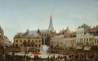 Ceremoni för invigningen av vattnet från Lys i Tourcoing år 1863, 1864