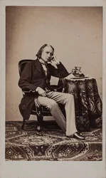 Porträtt av kompositören Franz Liszt 1811-1886.
