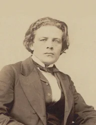 Porträtt av kompositören Anton Rubinstein 1829-1894, ca 1860-1870.