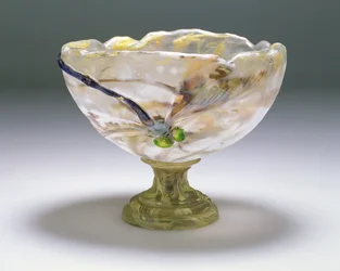 Marqueterie intercalaire graverad, applicerad och overlay coupe (glas)