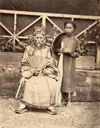 Byhövding i officiell kostym, Cochinchina, 1866.