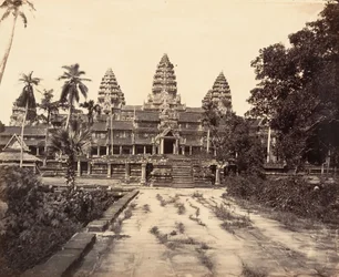 Västra fasaden av den stora pagoden, 1866.