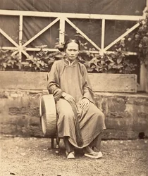 Annamitisk kvinna, Saigon, Cochinchina, 1866.