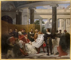 Påven Julius II beordrade Vatikanen och Sankt Peter i Bramante, Michael Angels och Rafaels arbete