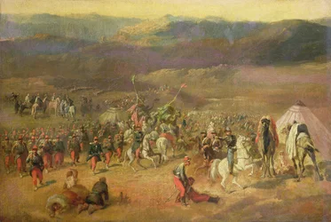 Infångandet av följet av Abd-el-Kader (1808-83) eller slaget vid Isly den 14 augusti 1844, 1844-63