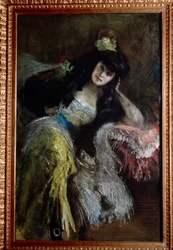 Porträtt av markisin Emilia Sommi Picenardi (olja på duk