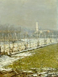 Landskap. Vinter sol