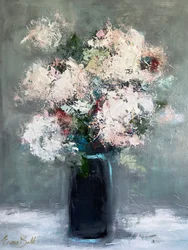 Mjuka abstrakta blommor