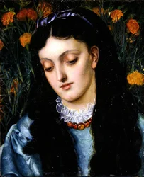 La Belle Jaune Girofle (olja på panel)