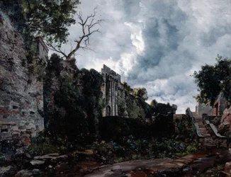 Huvudporten till Chateau de Clisson, 1884