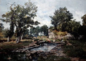 The Launrette of the Coataner in the Morning, 1883