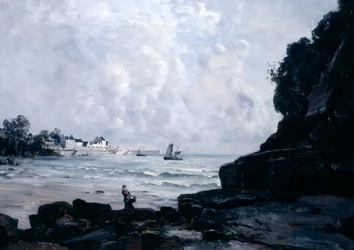 Hamnen i Douarnenez, 1884