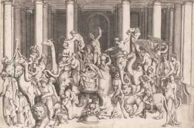 Den indiska triumfen av Bacchus, ca. 1542.