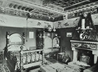 9 Melbury Road: sovrum, 1890