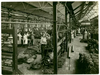 Chenille lindning, mattfabrik, 1923