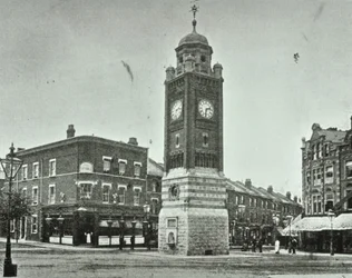 Clock Tower, The Broadway, Crouch End, 1890