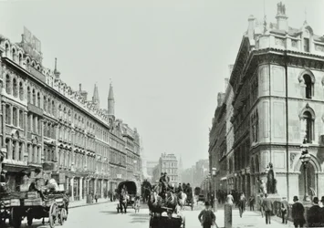 Holborn Viadukt, österut, City of London, 1875
