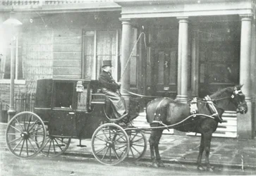 Hästdragen hytt, 1890