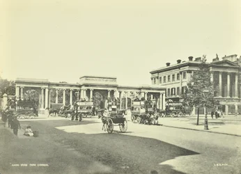 Hyde Park Corner, Westminster LB: ser norrut, 1896