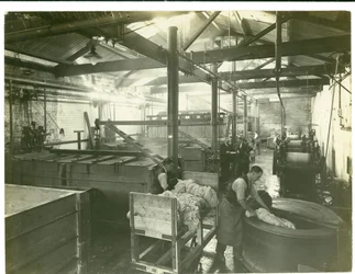 Hydrauliskt driven färgeri, mattfabrik, 1923