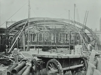 Kings Cross Station: byggnadsarbete pågår, 1862
