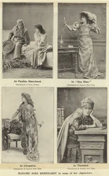 Madame Sara Bernhardt i några av sina karaktärer