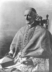 Porträtt av kardinal Manning (bw foto)