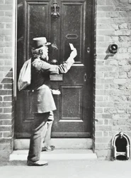Brevbärare i King William Walk, Greenwich, 1885