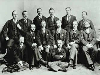 Rosendale Road School: grupp av lärare, 1897