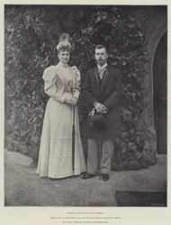 Rysslands framtida tsar och tsarina, prinsessan Alix av Hessen-Darmstadt och storfursten Nicholas, tsarevitch av Ryssland