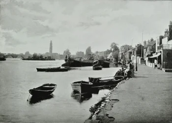 Strand-on-the-Green, Hounslow: allmän bild, 1895