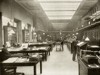 The British Museum Print Room, c.1900, från 