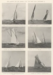 Tävlingen om America Cup, det första loppet, 26 september