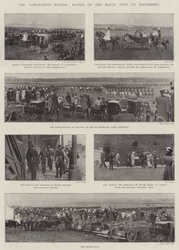 The Coronation Review, scener av det kungliga besöket i Aldershot