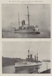 Krisen i Kina, tyska krigsfartyg i östtjänst