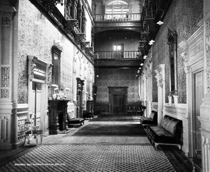Viceregalpalatsets entréhall, Simla, ca 1890
