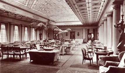 First Class Lounge ombord på HMS Homeric